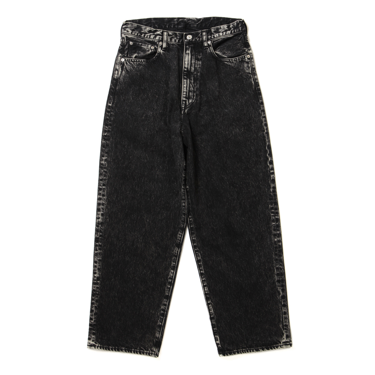 COTTON DENIM - 5 POCKET PANTS TYPE C - Black