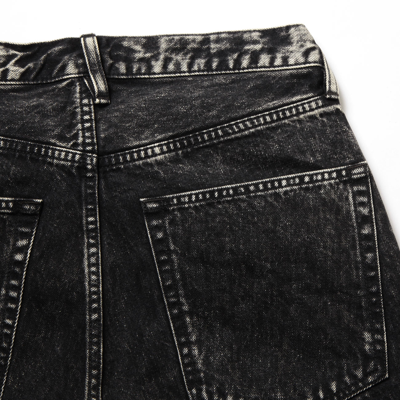 URU / ウル | COTTON DENIM - 5 POCKET PANTS TYPE C - Black | 通販