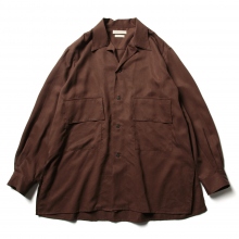 YOKE / ヨーク | BIG FLAP LONG SHIRTS - Brick Brown | 通販 - 正規