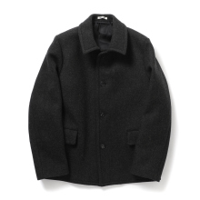 AURALEE / オーラリー | SHETLAND WOOL DOUBLE CLOTH BLOUSON (メンズ) - Dark Charcoal