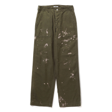 AURALEE / オーラリー | WASHED BAGGY SATIN BLEACHED BAKER PANTS (メンズ) - Khaki Brown