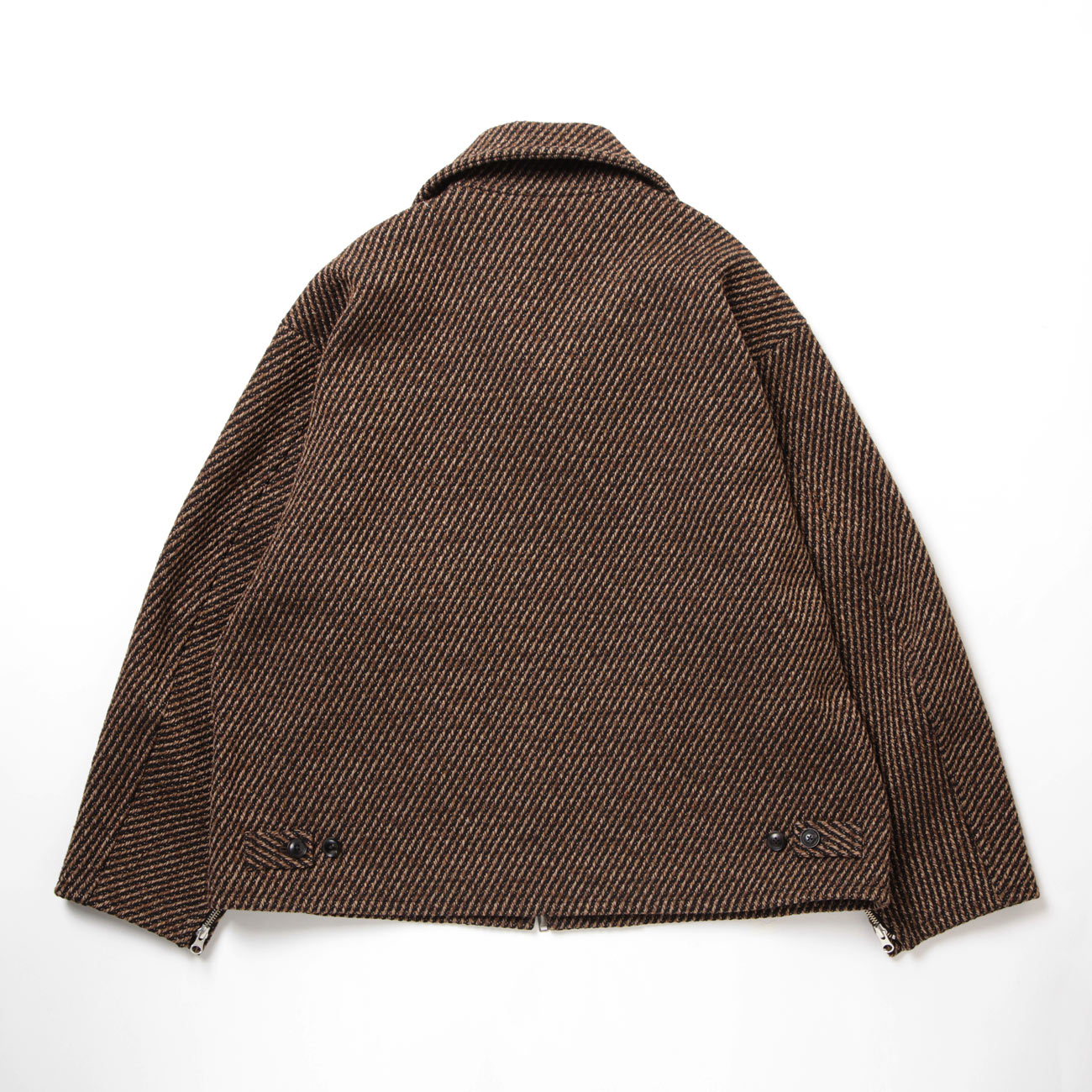 YOKE / ヨーク | FRONT ZIP STAND COLLAR BLOUSON - Brown | 通販