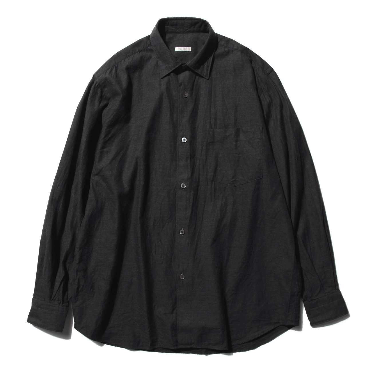 COMOLI / コモリ | コットンネル コモリシャツ - Charcoal | 通販