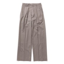 SUPER LIGHT WOOL SLACKS - Top Brown