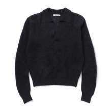 KID MOHAIR SHEER KNIT BOAT NECK P/O (レディース)