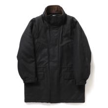 AURALEE / オーラリー | WOOL FULLING FLANNEL PADDED OVER BLOUSON (メンズ) - Top Charcoal