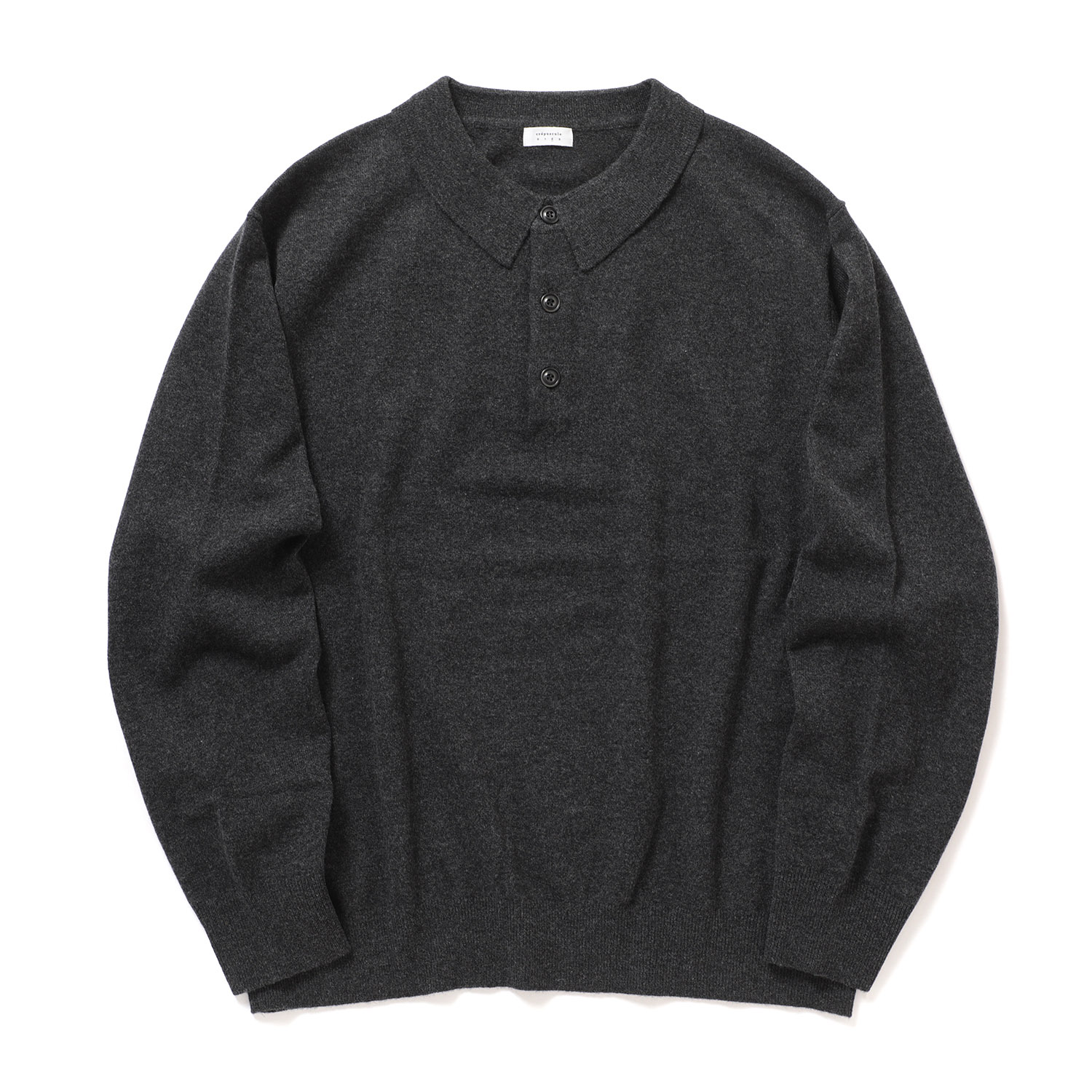 crepuscule / クレプスキュール | L/S Polo - Black | 通販 - 正規取扱