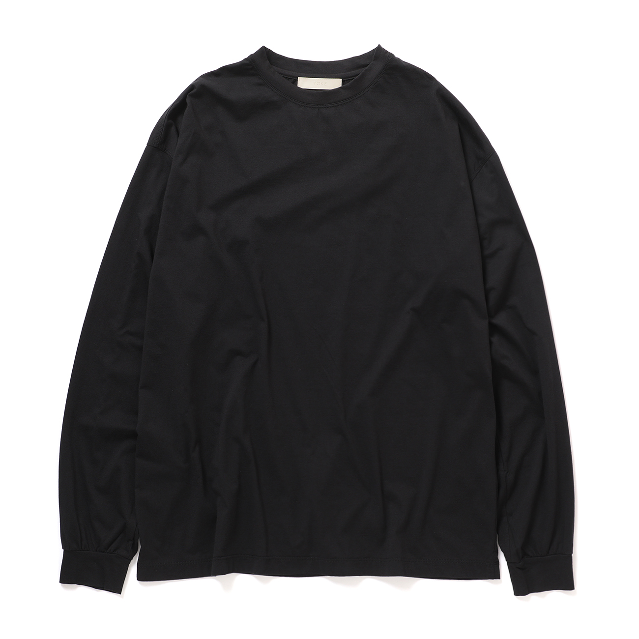YOKE / ヨーク | Suvin Cotton YOKE T-shirt Long Sleeves - Black