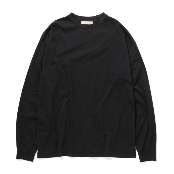 YOKE / ヨーク | Suvin Cotton YOKE T-shirt Long Sleeves - Black