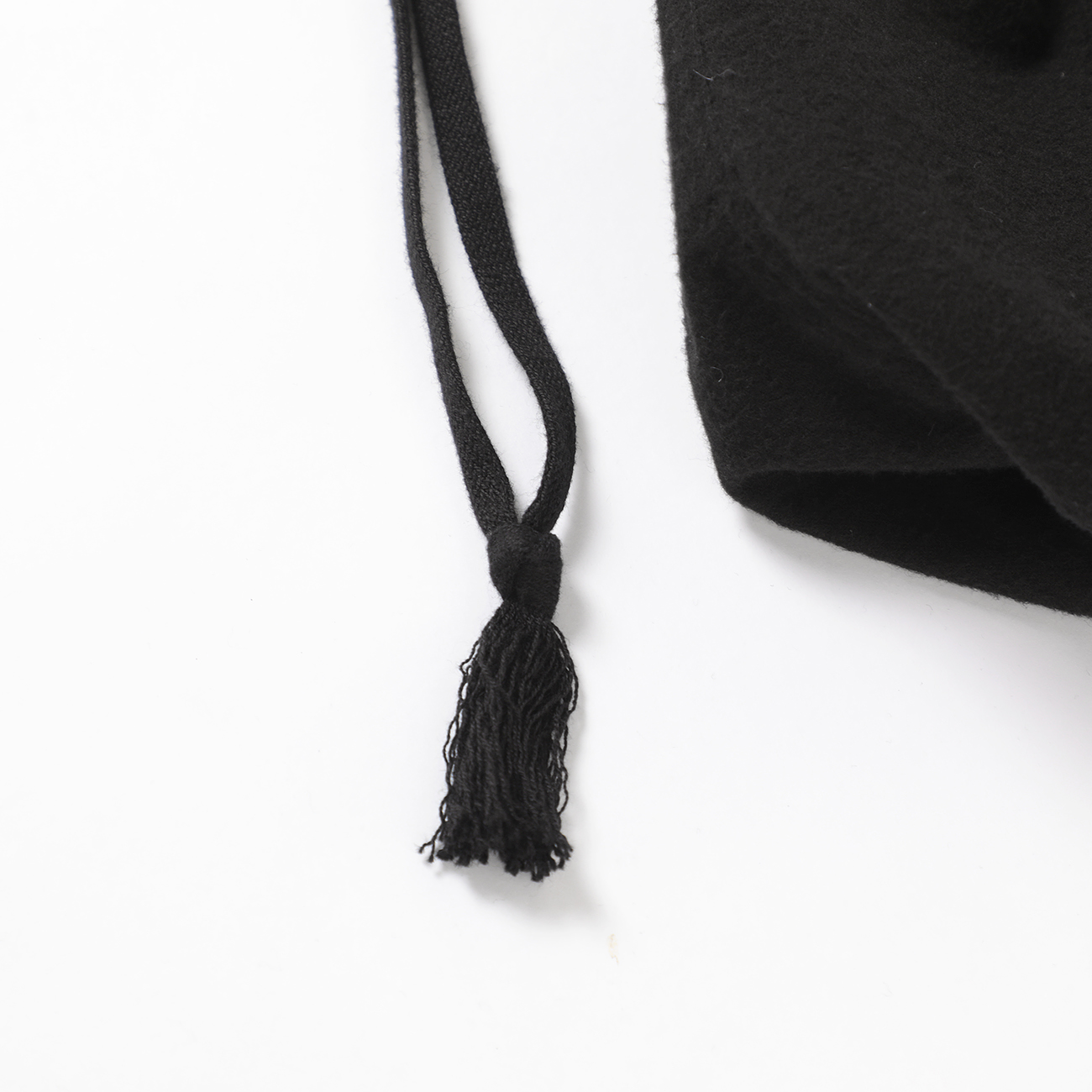 COMOLI / コモリ | コットンネル ポーチ - Black | 通販 - 正規取扱店