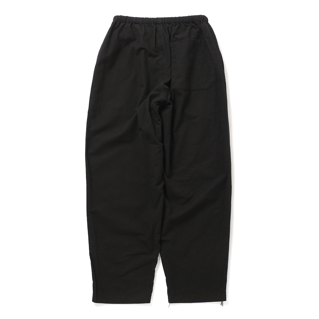 COMOLI / コモリ | コットンネル テーパードパンツ - Black