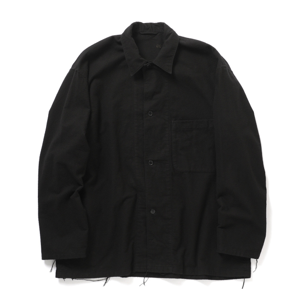 COMOLI / コモリ | コットンネル シャツジャケット - Black | 通販