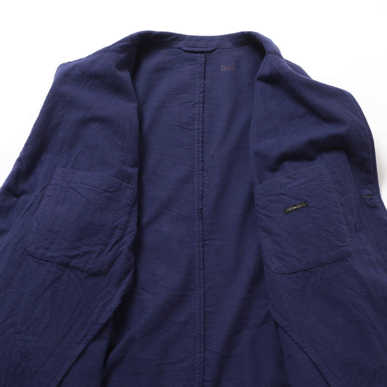 COMOLI / コモリ | コットンネル ジャケット - Royal Blue | 通販