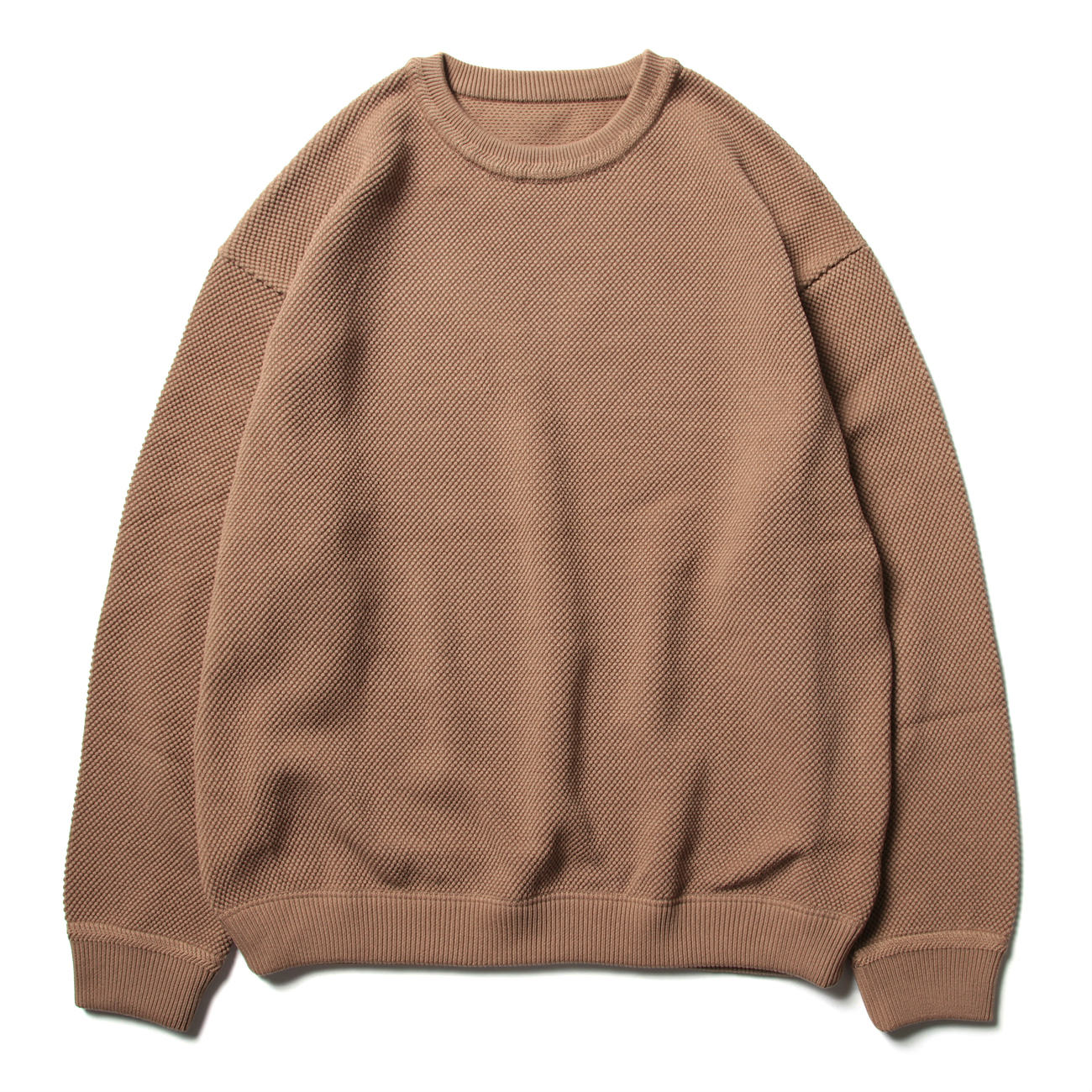 crepuscule / クレプスキュール | Moss stitch L/S sweat - Light