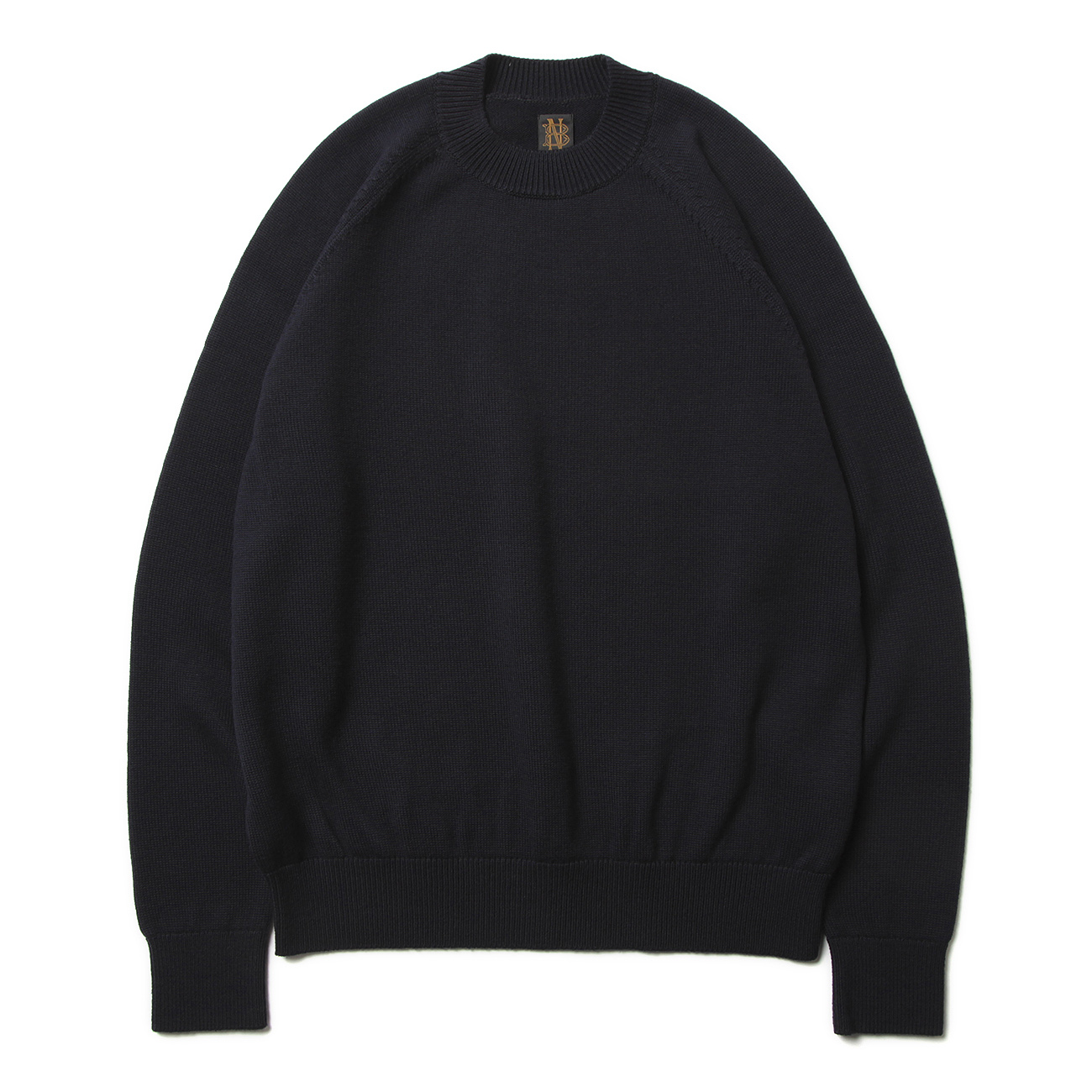 【BATONER】エイジングウール クルーネックニット BATONER / バトナー | AGING WOOL CREW NECK (メンズ) - Navy | 通販