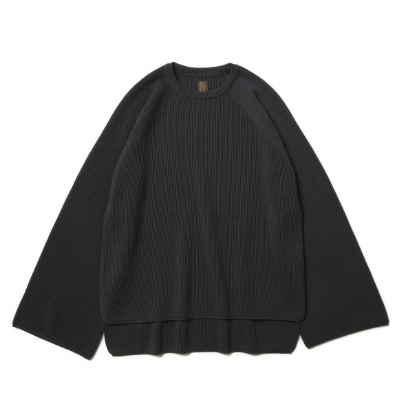 BATONER / バトナー | HYPER TWIST WOOL RIB CREW NECK (レディース