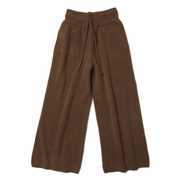 BATONERバトナー　ストレートパンツ BATONER / バトナー | KNIT CORDUROY WIDE PANT (レディース