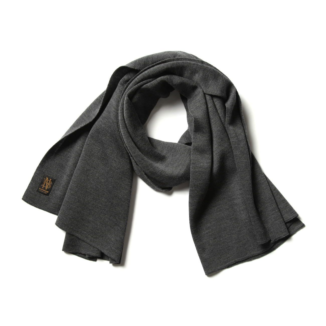 WOOL SMOOTH STOLE - Charcoal