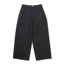 COTTON CANVAS PAINTER PANTS - Black