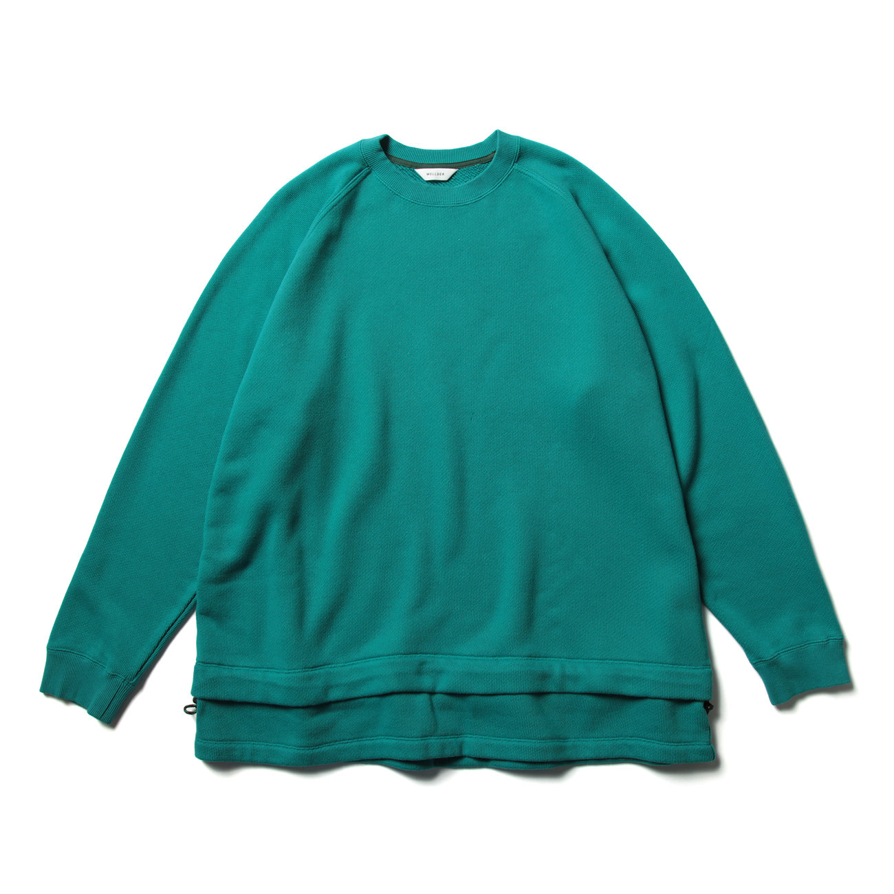 Layered Pull Over Sweat - Turquoise Green