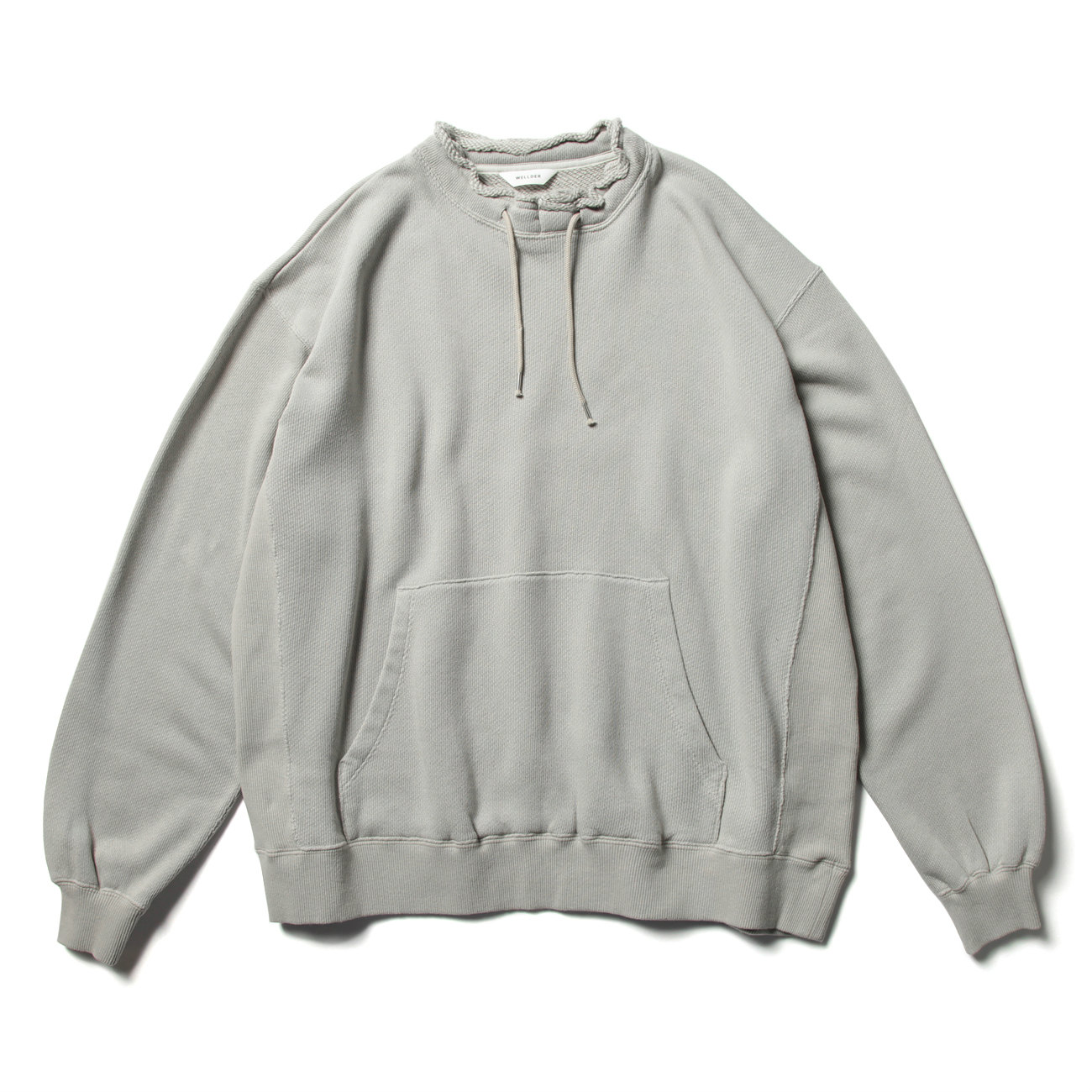 WELLDER / ウェルダー | Cut Off Collar Sweat - Light Grey | 通販 - 正規取扱店 | COLLECT  STORE / コレクトストア