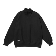 CLASSIC TERRY SWEAT HALF ZIP - Black
