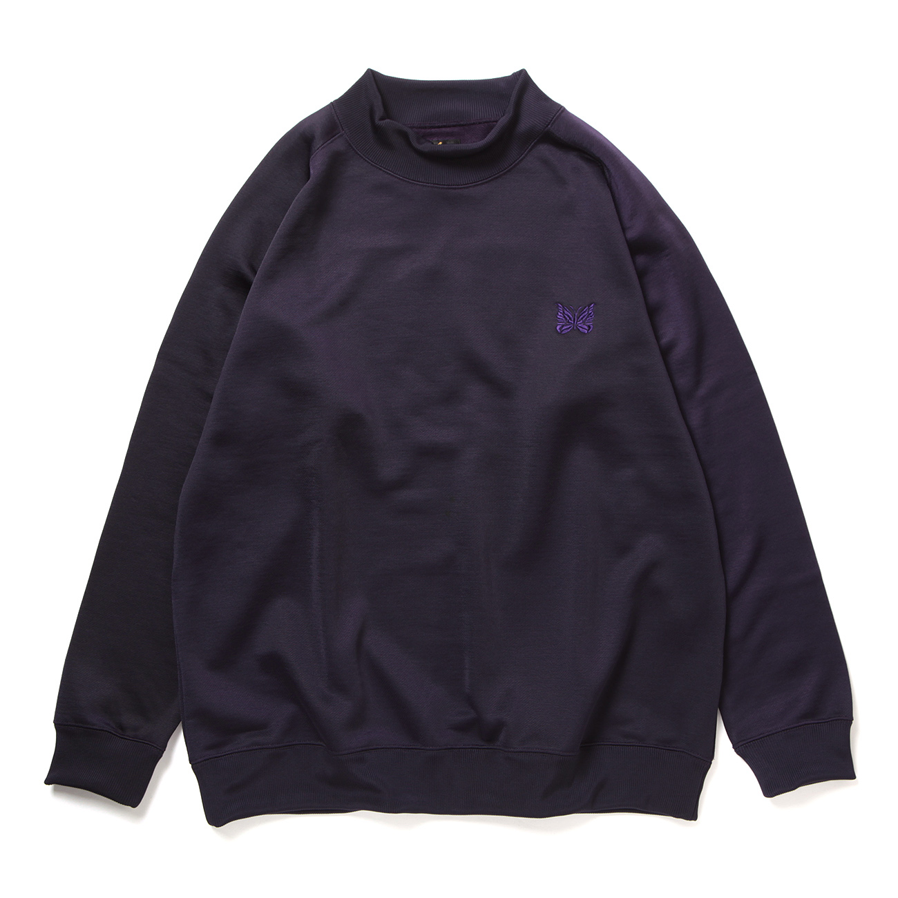 Needles / ニードルズ | L/S Mock Neck Tee - C/PE Bright Jersey - Eggplant | 通販 -  正規取扱店 | COLLECT STORE / コレクトストア