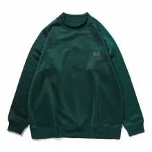Needles / ニードルズ | L/S Mock Neck Tee - C/PE Bright Jersey - Jasper Green