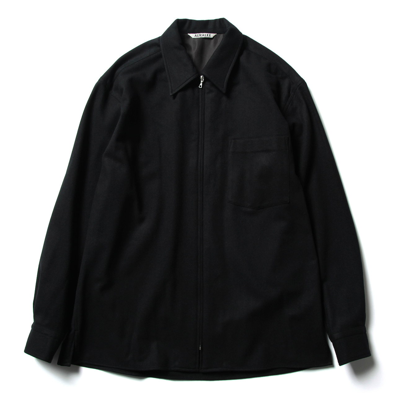 comoliオーラリー/Super Soft Wool Flannel Zip Shirts