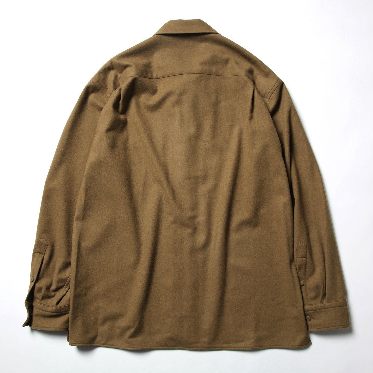 AURALEE / オーラリー | SUPER SOFT WOOL FLANNEL ZIP SHIRTS (メンズ