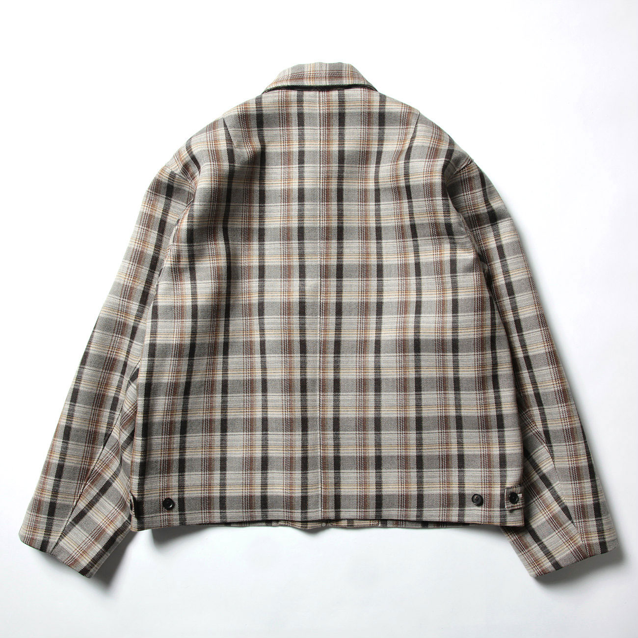 AURALEE / オーラリー | DOUBLE FACE CHECK ZIP BLOUSON (メンズ