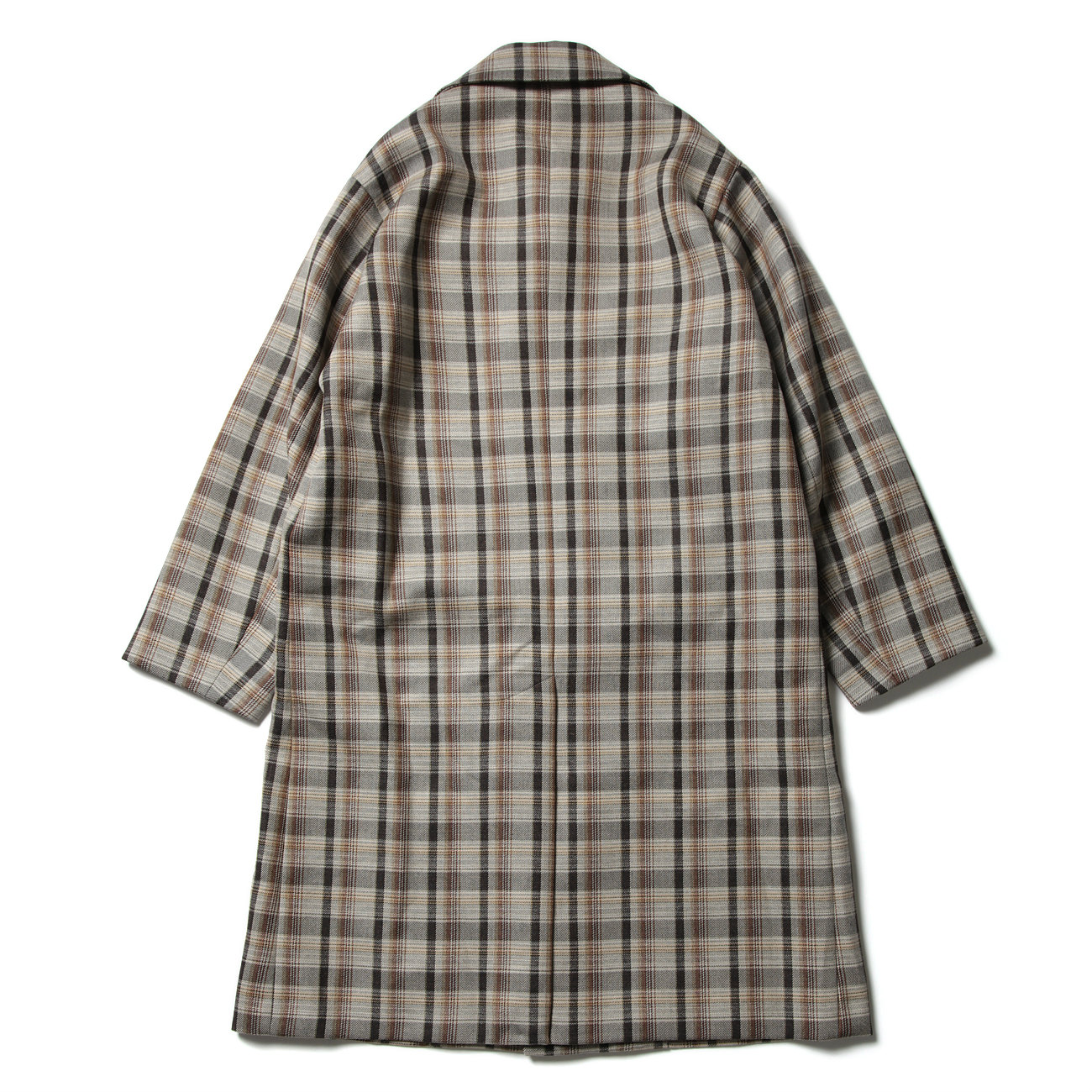 AURALEE / オーラリー | DOUBLE FACE CHECK SOUTIEN COLLAR COAT