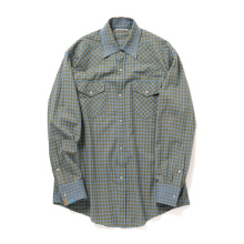 MAATEE&SONS / マーティーアンドサンズ | GUPTA WESTERN - Blue Khaki Plaid