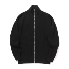 BATONER / バトナー | SUPER HIGH TWIST WOOL DRIVERS KNIT (メンズ) - Black