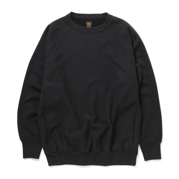 BATONER / バトナー | MELANGE COLOR JUMBERCA URAKE CREW NECK