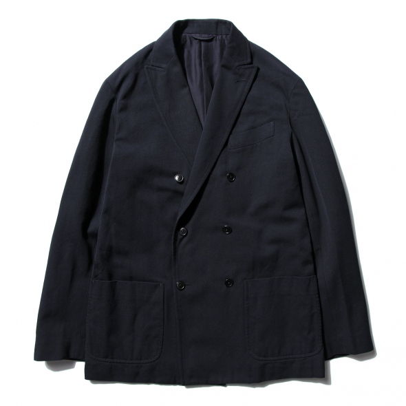 COMOLI / コモリ | ウール ナイロン W ジャケット - Navy | 通販