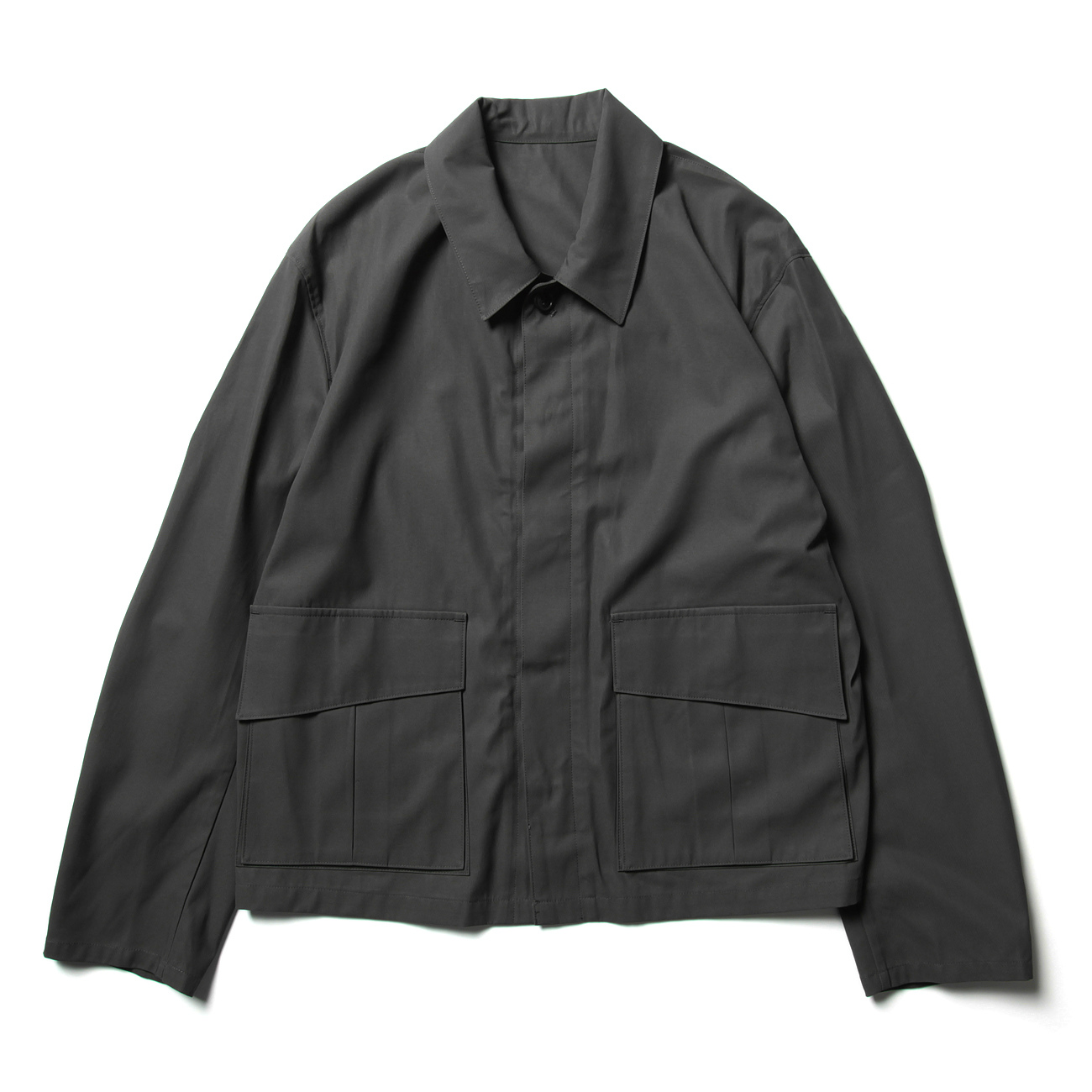 URU / ウル | COTTON GABARDINE / FLY FRONT BLOUSON - Charcoal | 通販 - 正規取扱店 |  COLLECT STORE / コレクトストア