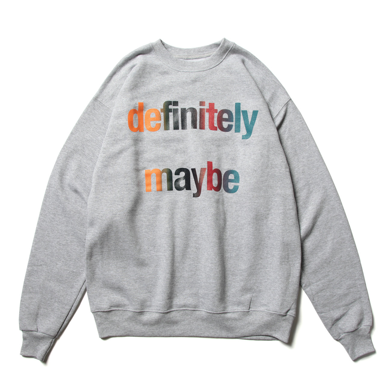 AiE / エーアイイー | Printed Crew - Def Maybe - Grey | 通販