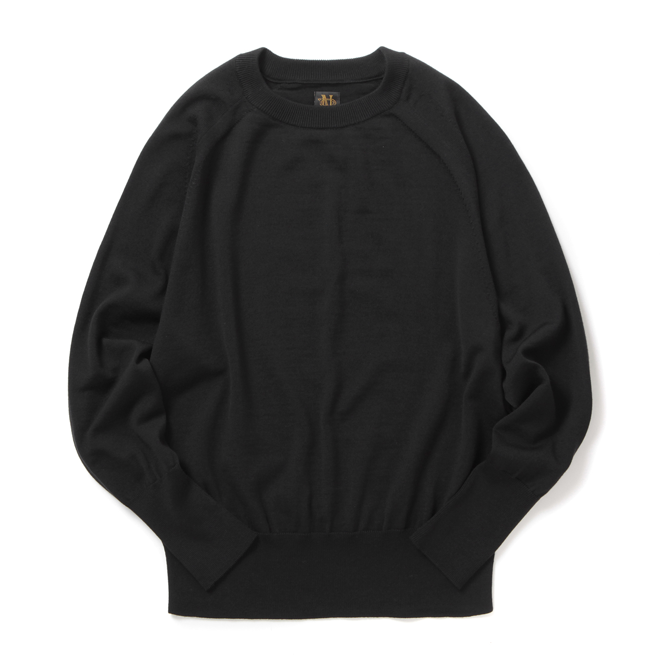 BATONER / バトナー | BABY WOOL CREW NECK (レディース) - Black