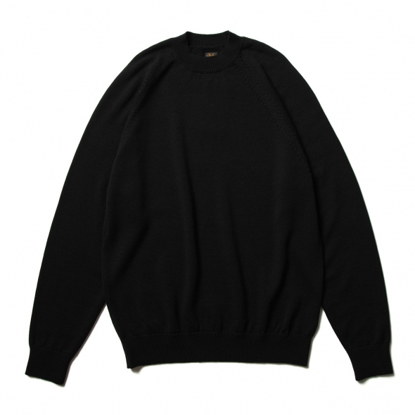 BATONER / バトナー | AGING WOOL RAGLAN SLEEVE CREW NECK (メンズ