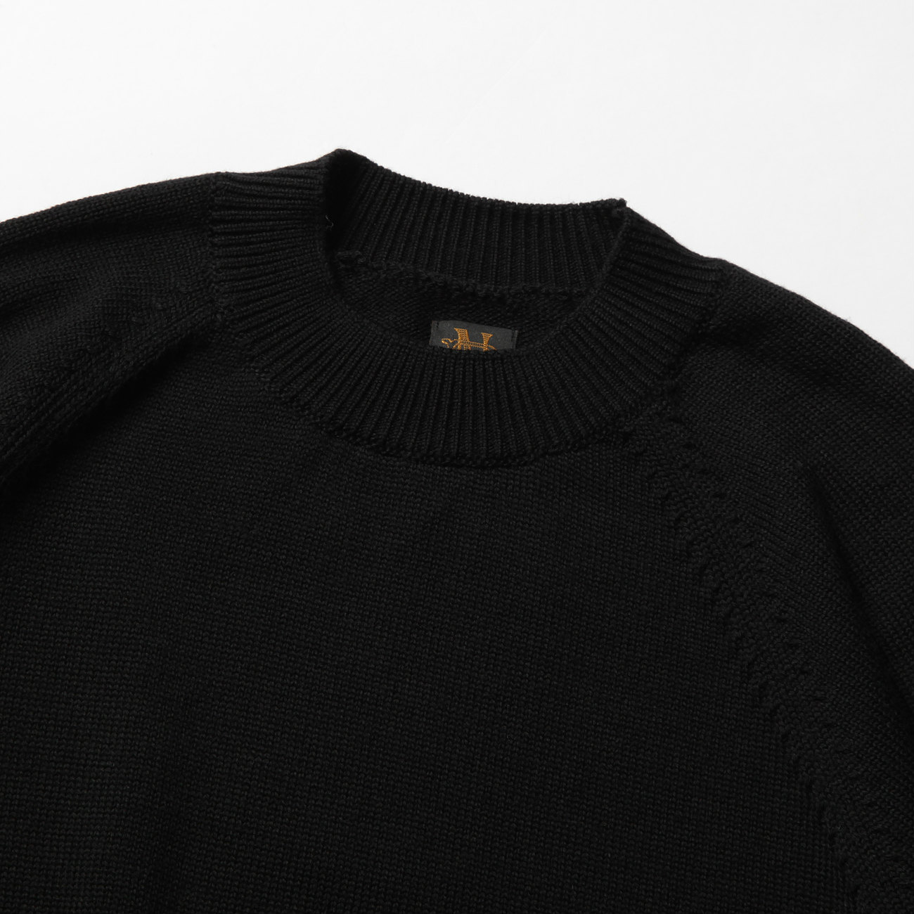 BATONER / バトナー | AGING WOOL RAGLAN SLEEVE CREW NECK (メンズ