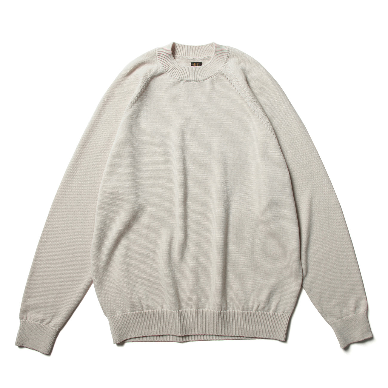 BATONER エイジングウール RAGLAN SLEEVE CREW NECK BATONER / バトナー | AGING WOOL RAGLAN SLEEVE CREW NECK (メンズ