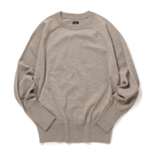 BATONER / バトナー | BABY WOOL CREW NECK (レディース) - Beige