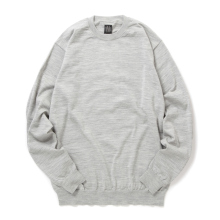 BATONER / バトナー | HIGH GAUGE CREW NECK (メンズ) - Gray