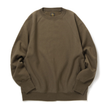 BATONER / バトナー | JUMBERCA URAKE CREW NECK (メンズ) - Olive