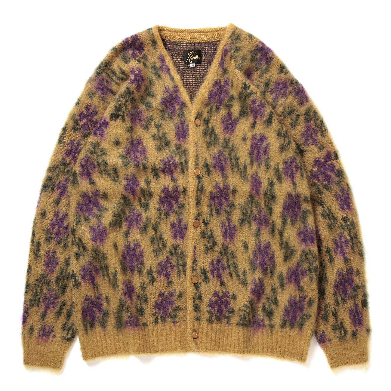 Mohair Cardigan - Flower - Yellow