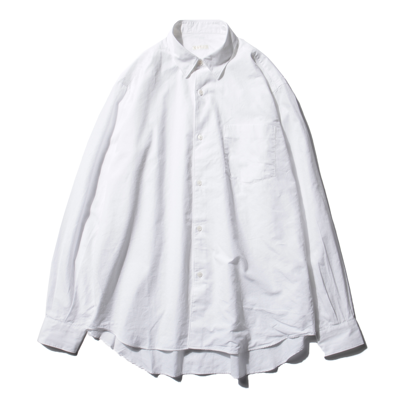 【希少品】comoli  コモリ ダブルフロントシャツ ホワイト サイズ 3
