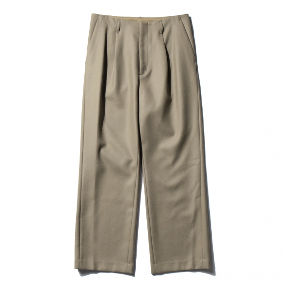 AURALEE / オーラリー | LIGHT MELTON WIDE SLACKS (メンズ) - Gray