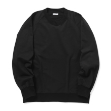 KANEMASA PHIL. / カネマサフィル | 36G Raglan Pullover - Black sulfur dye