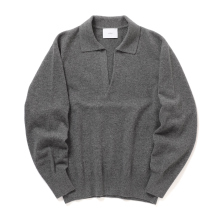 ssstein / シュタイン | EXTRA FINE WOOL KNIT SKIPPER - Grey